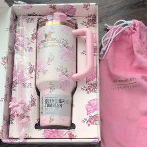 Brand New Stanley LoveShackFancy Pink Floral 40oz Tumbler